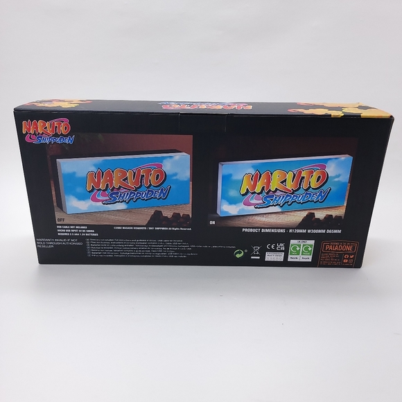 Paladone Naruto Shippuden Light Up Logo Sign 12” USB & Battery Powered - Picture 2 of 2